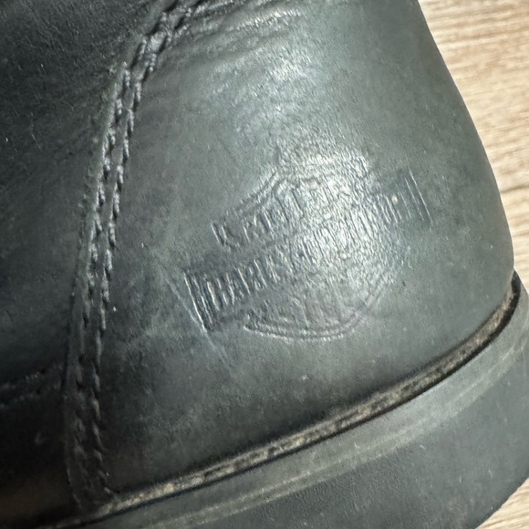 Harley-Davidson Black Leather Combat Boots - Picture 4 of 6
